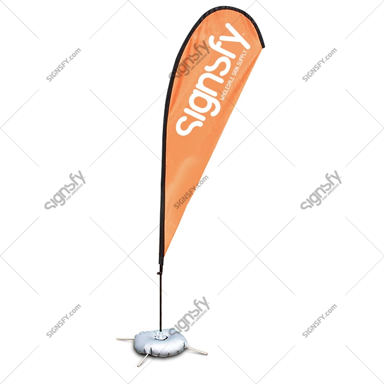 Teardrop Flag Banner with water base